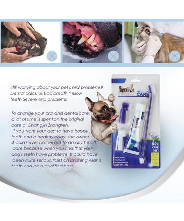 Visiblurry Cat Toothbrush & Pet Toothpaste Set | Essential Puppy Supplies for Home & Veterinary Care - Buy Online on SooperMarket.com