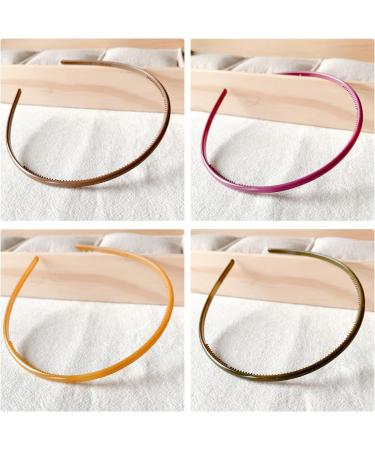 8 Tooth Comb Hair Bands (5mm Multicolor) Non-Slip Hair Bands Plastic Hair Bands Suitable For Hair Decoration Unisex - Buy Online on SooperMarket.com