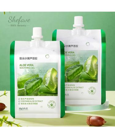 Aloe Vera Gel Moisturising Cream for Face Body Pimples Dry Skin After Sun Sunburn Hair Gel After Sun - Buy Online on SooperMarket.com