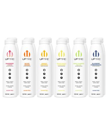 UPTIME - Variety 12 Pack - Zero Sugar Premium Energy Drink, 12oz Bottles, Natural Caffeine, Natural Flavors
