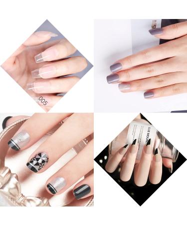 Buy Oval & Flat UV Gel Nail Brush Set | Rhinestone Handle | Professional Multicolor Nail Art Tools for Salon & DIY - Buy Online on SooperMarket.com