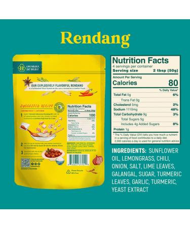 Homiah Rendang Curry Paste (3 Pack) - Gluten-Free Non-GMO Thai Curry Paste Set - Buy Online on SooperMarket.com