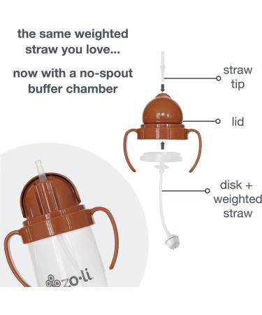 ZoLi BOT 2.0 Weighted Straw Sippy Cup | Copper Rust/Burnt Orange | Toddler Training Cup - Buy Online on SooperMarket.com