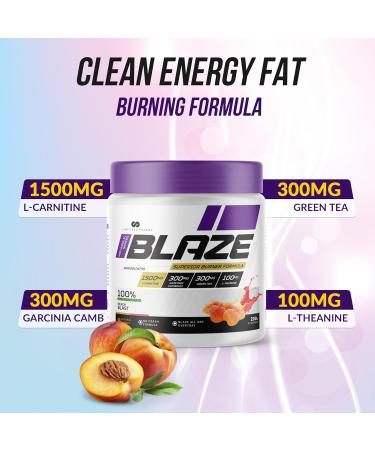 Limitless Pharma Blaze Thermogenic Fat Burner | Fat Metabolism Support Weight Management Increased Energy Endurance | L-Carnitine Garcinia Cambogia Green Tea Caffeine | 40 Servings (Peach Blast) Peach Blast 40 Servings (Pack of 1) - Buy Online on SooperMarket.com