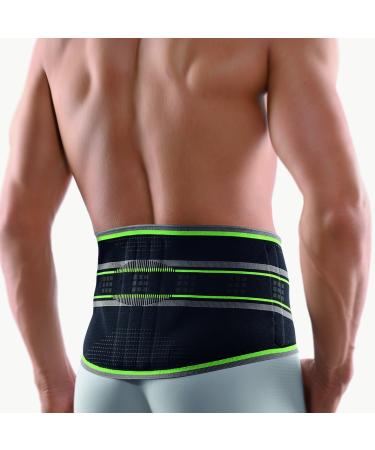 bort 104690SP size 6 StabiloBasic Sport back support with pad size 6 black Black size 6