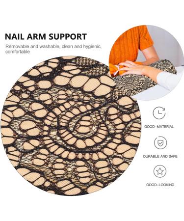 KALLORY Floral Pillows 2 Pieces Nail Arm Rest Professional Nail Hand Rest Cushion Lace Manicure Pillows Tool for Salon Home Use Floral Throw Pillows - Buy Online on SooperMarket.com