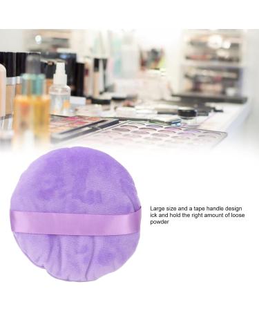 Makeup Puff Pad Powder Puff Wet Dry Washable Soft Swan Down Ultra Large Round Loose Powder Puff for Makeup Round Powder Blenders Sponges (Purple) - Buy Online on SooperMarket.com