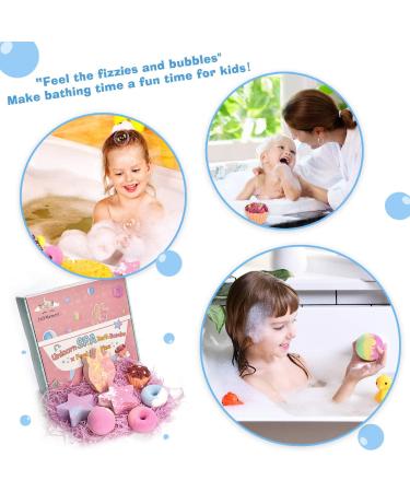 Bath Bombs Unicorn Gift Set - 7PCS with Essential Oils, Perfect Valentines' Day & Birthday Gift for Girls & Women - Buy Online on SooperMarket.com