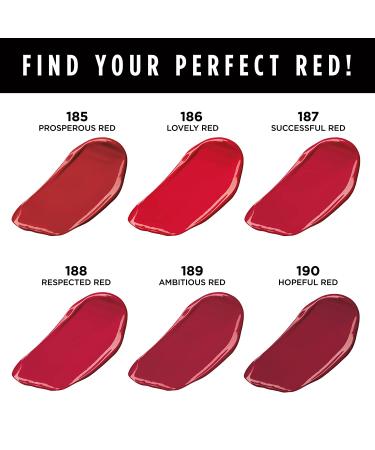 L'Oreal Paris Colour Riche Long Lasting Red Lipstick with Argan Oil & Vitamin E - 188 Respected Red - 0.13 oz - Buy Online on SooperMarket.com