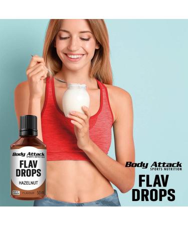 Body Attack Flav Drops Raspberry 4 Pack - Sugar-Free Calorie-Free Flavor Drops Vegan & Made in Germany - Buy Online on SooperMarket.com