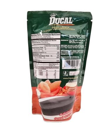 Ducal Refried Black Beans 8 oz - Pack of 6, Frijoles Negros Refritos - Authentic Mexican Flavor - Buy Online on SooperMarket.com