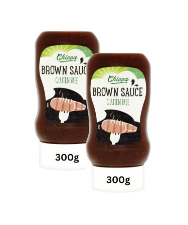 Gluten Free Brown Sauce Bundle Containing Chippa Brand Gluten Free Brown Sauce 2 x 300g Squeezy Bottles