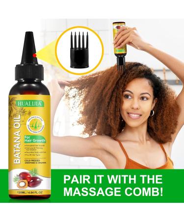 Batana Oil for Hair Growth 120ml Raw Batana Oil Organic from Honduras - for Thicker & Stronger Hair Scalp and Hair Oil Men & Women All Hair Types - Buy Online on SooperMarket.com