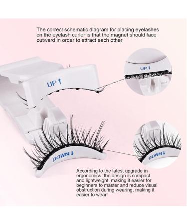 DASHIELL No Glue False Eyelashes | False Reusable Lashes - Natural Look False Lashes False Eyelashes Easy-to-Use Applicator Strong Magnets For Beginners - Buy Online on SooperMarket.com