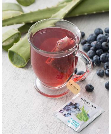 Bigelow Radiate Beauty Blueberry Aloe Herbal Tea - Caffeine Free, 18 Count (Pack of 6) - 108 Total Bags - Buy Online on SooperMarket.com