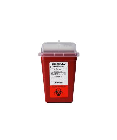 OakRidge Products 1 Quart Size Sharps and Biohazard Disposal Container,