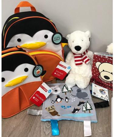 Baby Jack & Co 8x8 Polar Lovey Tag Toy for Babies - Soft & Safe Crinkle Toy - Learn Shapes & Colors - BPA Free - Stroller Clip Included - Buy Online on SooperMarket.com