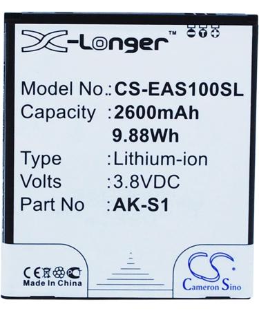 Replacement Battery for Emporia Smart & Smart 1 - 2600mAh/3.8V Compatible AK-S1 AK-S1(V1.0 - Buy Online on SooperMarket.com