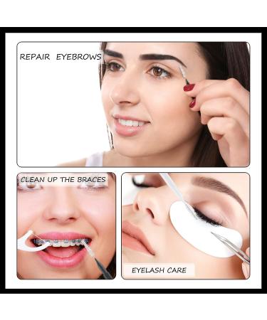 150pc Brow Lamination Microbrush Set with Cap - Black/White Eyebrow Tools for Lash Lift, Extensions & Filling - Buy Online on SooperMarket.com