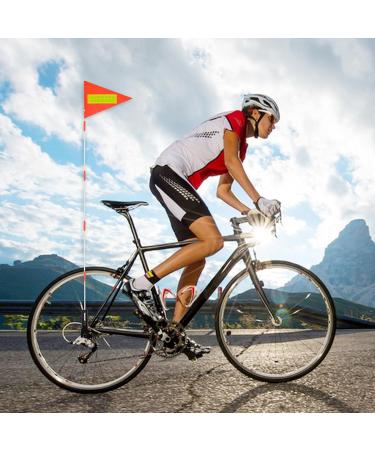 Buy GREVOSEA Reflective Bicycle Flag - 4 ft High Visibility Safety Flag for Children | Includes 5 Rods | Ideal for Outdoor Cycling - Buy Online on SooperMarket.com