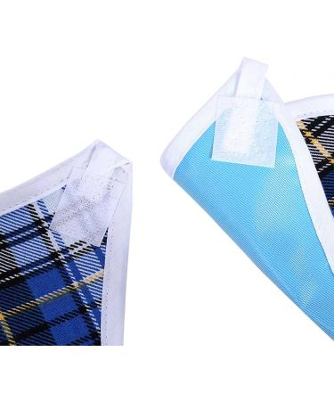 Adult Bib 3Colors Adult Waterproof Mealtime Bib Double Layer Elder Dinning Clothes Protector Ideal for Inconvenience People(Blue) - Buy Online on SooperMarket.com