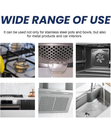 Stainless Steel Clean Wax Magical Nano-Technology Stainless Steel Cleaning Paste Magical Nano Cleaning Paste Stainless Steel Wax Cleaner Surface Safe No Residue (B-1PC) - Buy Online on SooperMarket.com