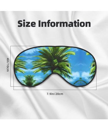 Buy SSIMOO Summer Palm Tree Sleep Mask - Adjustable Breathable Fashionable Eye Mask for Comfortable Sleep | International Shipping Available - Buy Online on SooperMarket.com
