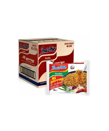 CNMART Indomie Mi Goreng Fried Instant Noodles Halal 80g (Pack of 40) 80 g (Pack of 40)