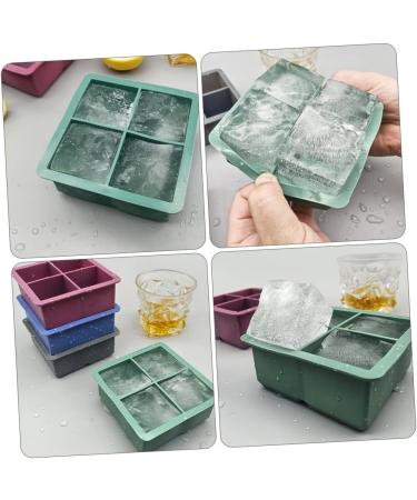 MAGICLULU 2pcs Silicone Ice Tray Mini Refrigerator Silicone Tray Cake Ice Making Mold Chocolate Candies Whisky 11.4X11.4CM Green - Buy Online on SooperMarket.com