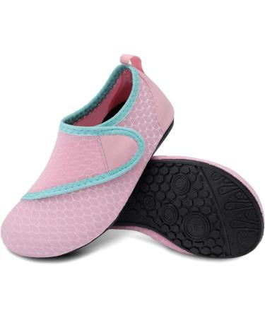 JIASUQI Kids Water Shoes - Quick Dry Aqua Socks for Beach & Pool | Size 5.5/6 UK Child - Pink - Buy Online on SooperMarket.com