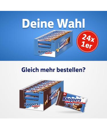 Buy Knoppers NussRiegel 24 x 40g Chocolate Bars with Milk Nougat Cream Hazelnuts & Caramel International Shipping Available - Buy Online on SooperMarket.com