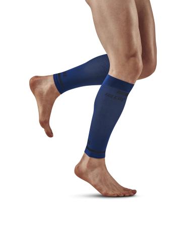 CEP - The Run Compression Calf Sleeves for Men | Leg Compression Sleeves Men for an Effective Muscle Activation in The Calf L Blue