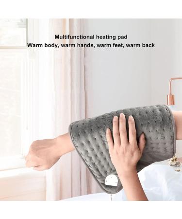 Huairdum Foot Heating Pad - Multifunctional Fast Heating Blanket with Controller for Home - Easy-Care Gray Comfort - Buy Online on SooperMarket.com