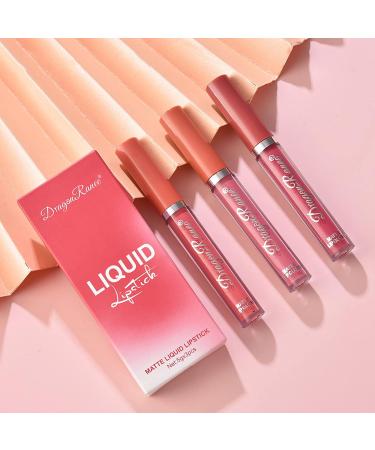 YUECI 3PCS Matte Liquid Lipstick Set - Moisturizing Multi-Color Matte Lip Gloss (1 ml) - Buy Online Internationally - Buy Online on SooperMarket.com