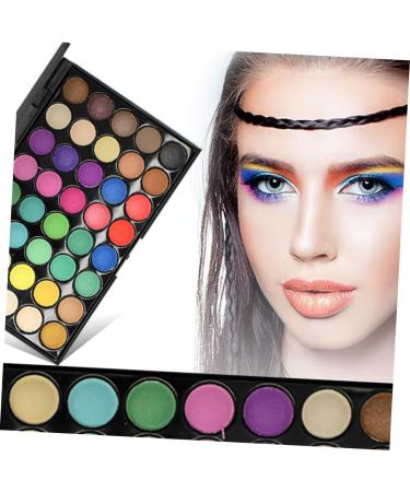 Angoily 2pcs 40 Eyeshadow Makeup Palette Eye Shadow Pearlescent 1 count (Pack of 1) As Shownx2pcs - Buy Online on SooperMarket.com