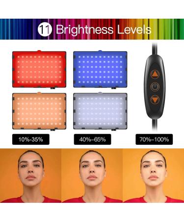 EMART LED Video Light with Adjustable Tripod Stand - 11 Brightness/4 Color Filters, Dimmable Photography Lighting for Studio Shooting - USB Portable Fill Light (54inch) - Buy Online on SooperMarket.com
