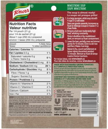 Knorr Minestrone Soup Mix 83 Grams Pack of 12 Minestrone 83 g (Pack of 12) - Buy Online on SooperMarket.com