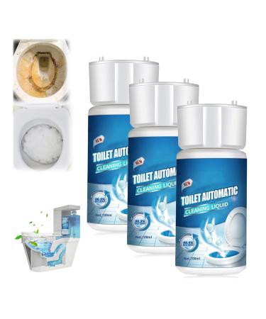 Splash Foam Toilet Cleaner Splash Toilet Cleaner Toilet Active Oxygen Agent Toilet Automatic Cleaning Liquid Splash Cleaner Foaming for Toilet Natural Toilet Cleaner Easy to Use (3Pcs)