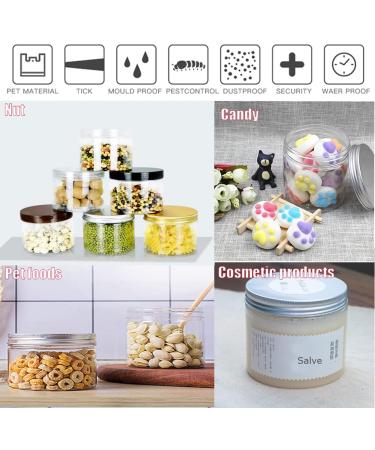 Tianzd 12 Pieces 50ml Blue Plastic Cream Cans with Black Lids & 6 Spatulas - Perfect for Cosmetics & Travel | International Shipping - Buy Online on SooperMarket.com