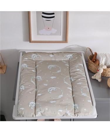 Babynness Waterproof Wipeable Changing Mat - High Quality Easy to Clean | Moon-Star Beige 50x70 cm - Expand Your Diaper Changing Area - Buy Online on SooperMarket.com