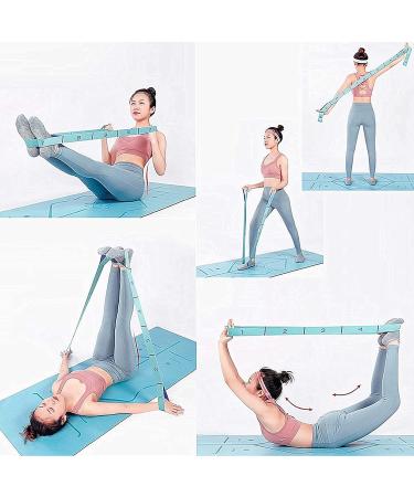 WowDude Stretching Straps - 11 Loop Elastic Exercise Band for Legs, Arms, Yoga, Pilates & Physical Therapy - Buy Online on SooperMarket.com