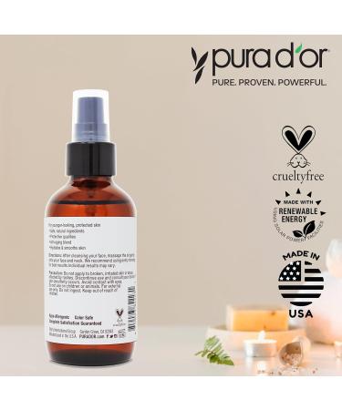 PURA D'OR Organic Moisturizing Face Oil 3.3 Oz - Anti-Aging Hydrating & Brightening Skincare for All - Vegan Paraben-Free - Morning Glow for Radiant Skin - Buy Online on SooperMarket.com