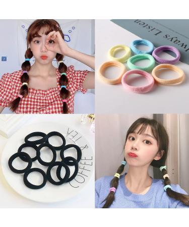 Buy 160 Pieces of Colorful Hair Ties for Women | Premium Rubber & Cotton Bands | Elastic Braid Hair Accessories - International Shipping Available - Buy Online on SooperMarket.com