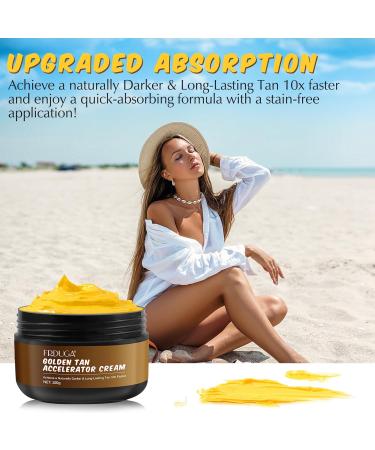 Sunbed Cream 100g Tanning Accelerator Cream for Sunbed Effective in Sunbeds and Outdoor Sun Achieve a Natural Long-Lasting Tan (100 Grams) - Buy Online on SooperMarket.com