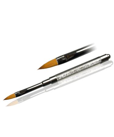 Cats Tongue Full Cover French Brush Set - Deluxe Gel Brush with Rhinestone Handle for Perfect Nail Art - Buy Online on SooperMarket.com