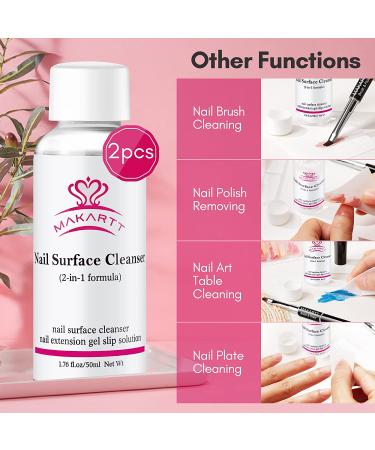 Multifunctional Nail Extension Gel & Anti-Stick Cleanser - Professional DIY Slip Solution (2PCS) - Buy Online on SooperMarket.com