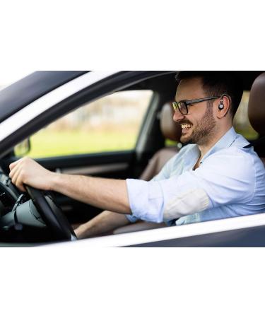 Bluetooth Headset V5.0 - Noise Canceling Mic, Ultralight Business Earpiece for Cell Phone, Sweatproof Headset for Driving/Trucker/Office - Red - Buy Online on SooperMarket.com
