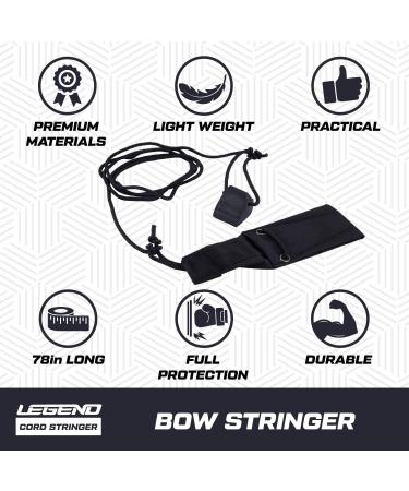 Legend Cord Bow Stringer - Traditional Limbsaver for Recurve & Longbows | Archery Accessories - Heavy Duty Nylon Tool with No-Slip Pad - Buy Online on SooperMarket.com