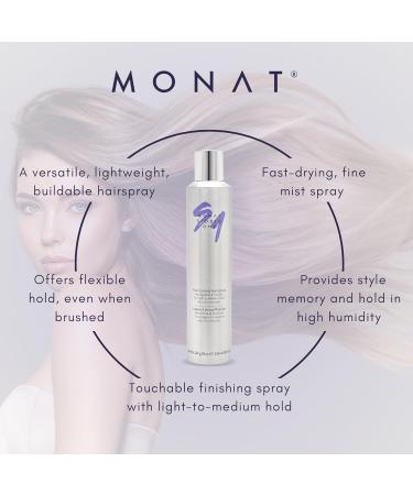 MONAT Studio One Flex Control Hairspray Light to Medium Buildable Hold Infused with REJUVENIQE Can be Used on Colored Hair Fresh Smelling Scent Style Memory for Humid Weather - Buy Online on SooperMarket.com