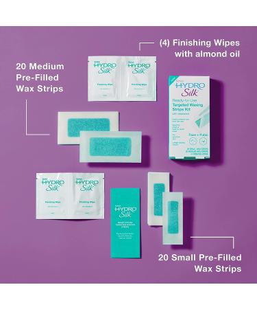Schick Hydro Silk Waxing Strips - Face & Bikini Soft Wax Kit for Women - Buy Online on SooperMarket.com